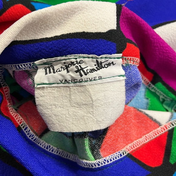 Vintage 1970s Mondorian skirt maxi - Picture 2 of 8